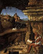 Giovanni Bellini St Jerome Reading in the Countryside oil painting artist